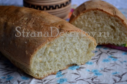 Soft szeletelt kenyér recept a kemencében, amelyet úgy kapunk, mindig
