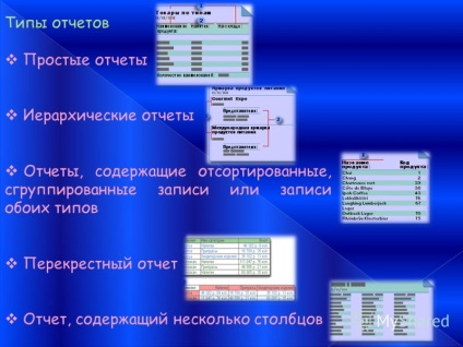 Előadás a jelentés egy adatbázis-objektum megjelenítéséhez használt információkat az adatbázisból
