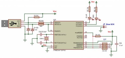 Programozó usbasp - Eszközök - AVR - projektek mikrokontrollerek avr