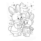 1 színezés nyúl (nyúl) Bunny Coloring 1