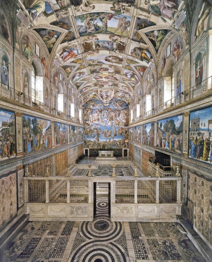 Sixtus-kápolna, Vatikán, Róma - Michelangelo freskóival, falfestmények (Vatikán Sixtus-kápolna) Sixtus-kápolna, Vatikán, Róma - Michelangelo freskóival, falfestmények