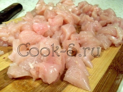 Puff csirkével és gombával - lépésről lépésre recept fotókkal és sütemények (leveles tészta gombával) Puff csirkével és gombával - lépésről lépésre recept fotókkal és sütemények