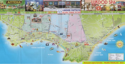 Friss térképe Pattaya Orosz (térkép) Friss térképe Pattaya orosz