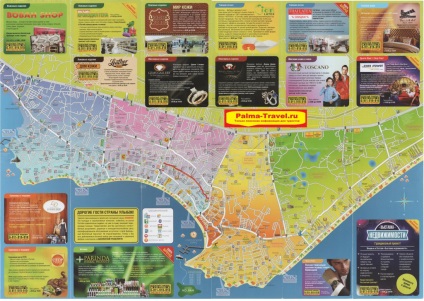 Friss kártyák orosz Pattaya (Pattaya) Friss térképe Pattaya orosz