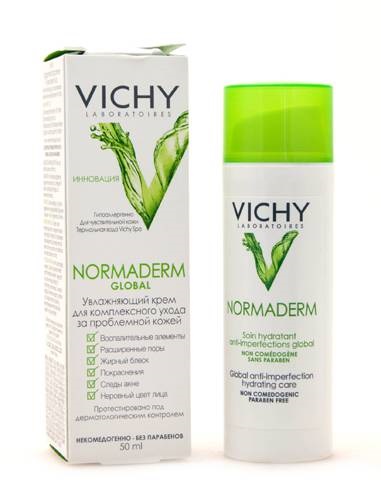 Hidratáló ellátás probléma bőrt Vichy Normaderm globális - a kozmetikai vélemények