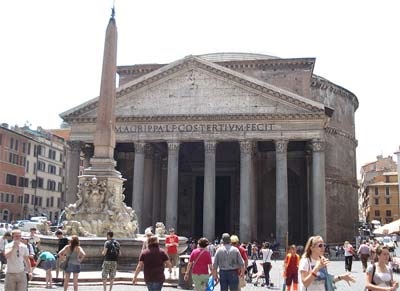 A templom az istenek Róma (Pantheon) építészet és a történelem a