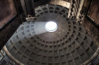 Temple of a római Pantheon - ősi templomot az összes istenek az ókori Rómában (a templomban) Temple of a római Pantheon - ősi templomot az összes istenek az ókori Rómában