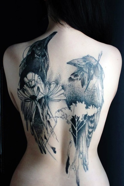 50 Fab ötleteket tetoválás a hátán, artlabirint