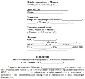 Csőd LLC (nagy adósság) csőd LLC