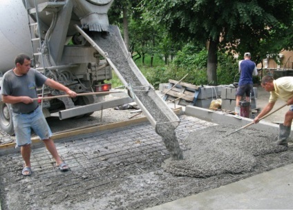 A beton az alapítvány egy ország egy családi ház