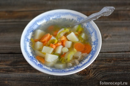Gyors és egyszerű csirke leves zöldségekkel, egyszerű receptek