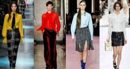 Blúzok, valamint, hogy mit lehet viselni a különböző modellek - lila sarkú (modell) Blúzok, valamint, hogy mit lehet viselni a különböző modellek - lila sarkú