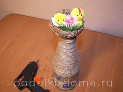 Decoupage palack ukrán ház (master class), egy doboz ötletek és műhelyek (nyaraló) Decoupage palack ukrán ház (master class), egy doboz ötletek és műhelyek
