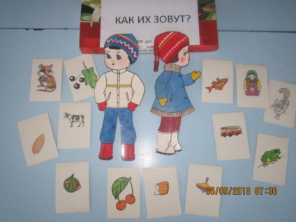 Didaktikus játék „nevük” (gyermek kézműves) Didaktikai játék „nevezik őket”
