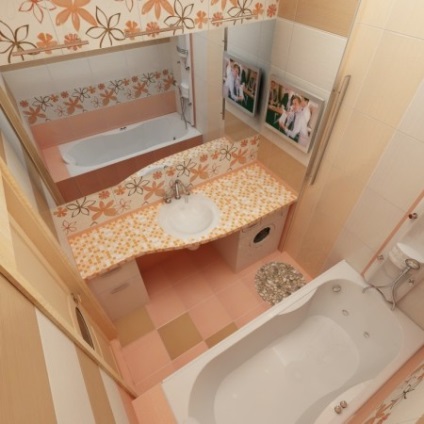 Tervezz egy kis fürdő WC nélkül (tervezési kis fürdő WC nélkül) Tervezz egy kis fürdő WC nélkül