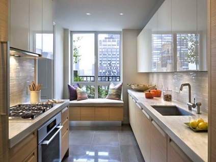 A design a keskeny konyha fotó szűk konyhák, kis konyha belső elrendezése, bútorzata sarok