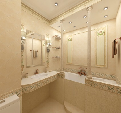 A design a fürdőszobában egy magánházban fotó