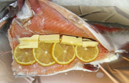 Trout kemencében sült fóliába darab recept fotókkal, blog szakács (sült) Trout kemencében sült fóliába darab recept képpel, a kulináris blog