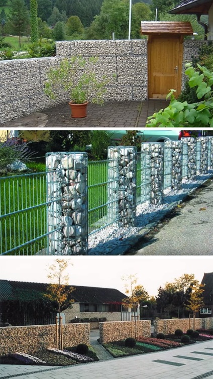 Gabion szerkezetek fotók és ötletek saját kezűleg