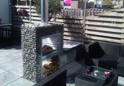 Gabion - a divat trend kerttervezés