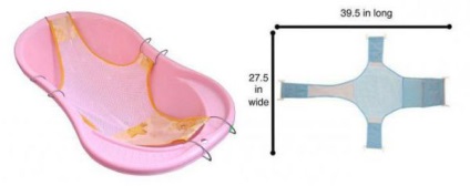 Hammock fürdésre újszülöttek a fürdőben, hogyan kell választani