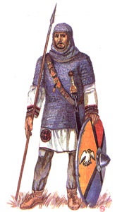 History of Costume, római katona berendezések (harcos) History of Costume, római katona ruhában