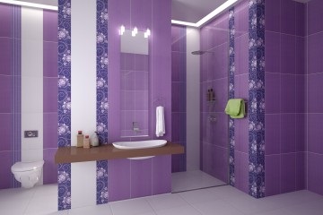 Csempe vagy modern belsőépítészeti a fürdőszobában