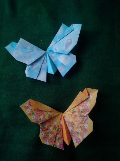 Melyek a rendszerek origami papír lepkék, hogyan lehet egy origami pillangó