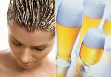 Hogyan kell használni a sör a növekedés és egészségügyi haj