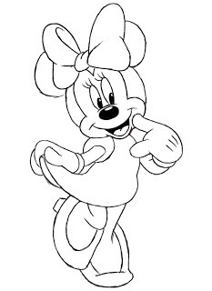 Hogyan kell felhívni Minni Maus (barátnője Mickey Mouse) szakaszokban ceruza