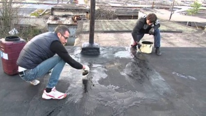 Hogyan, hogy a vízszigetelés a tető a garázs kezével (anyagok)