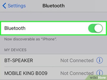 Hogyan lehet összekapcsolni iphone bluetooth eszköz