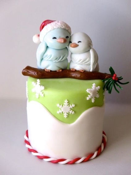 Hogyan díszíteni a téli torta karácsonyi és újévi a masztix mely ötletek (gitt) Hogyan díszíteni a téli torta karácsonyi és újévi a masztix mely ötletek