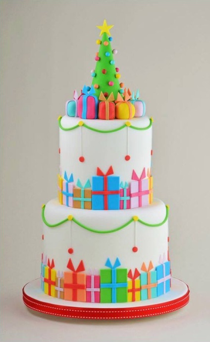 Hogyan díszíteni a téli torta karácsonyi és újévi a masztix mely ötletek (gitt) Hogyan díszíteni a téli torta karácsonyi és újévi a masztix mely ötletek