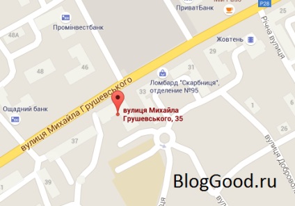 Hogyan lehet behelyezni egy google térkép (Google Maps) a honlapon, blog kostanevicha Stepan