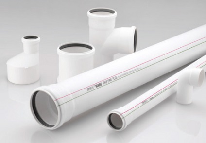 Szennyvíz csövek PVC típusok, anyagok, vegyületek diagramot (fotó és videó) (Materials) Szennyvíz csövek PVC típusú, az anyagok, vegyületek diagramot (fotó és videó)