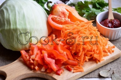 Капуста тушкована в духовці - покроковий рецепт з фото, страви з овочів