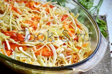 Капуста тушкована в духовці - покроковий рецепт з фото, страви з овочів