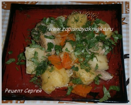 Burgonya párolt csirke recept multivarka (burgonya) Burgonya pörkölt csirke recept multivarka