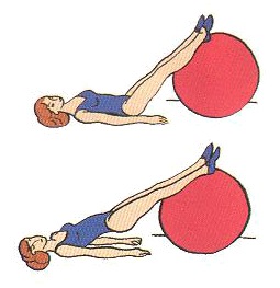 A komplex gyógytorna - gyakorlatok fitball (gimnasztikai labda)