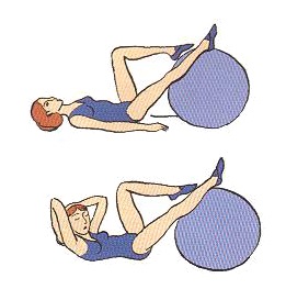 A komplex gyógytorna - gyakorlatok fitball (gimnasztikai labda)