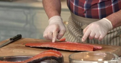 A dohányzás hal a sütőben - lépésről lépésre recept fotók a (dohányzás) A dohányzás hal a sütőben - lépésről lépésre recept fotók