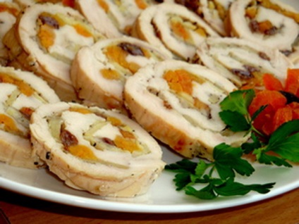 Csirke roll - a legfinomabb recept (tekercs) Csirke roll - a legfinomabb recept