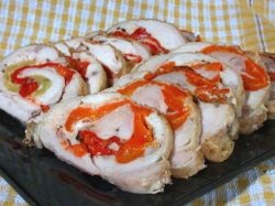 Csirke roll a kemencében (sütőben) Csirke rolád a sütőben