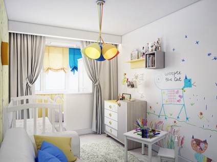 Egy kis gyerekszoba (50 fotó) (Interior Design) Egy kis gyerekszoba (50 fotó)