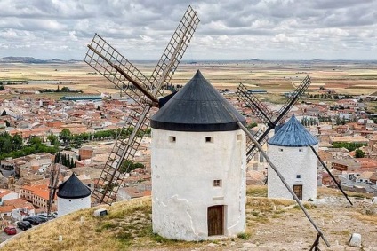 Mills Quixote Consuegra (Quijoté) Don Quijote a szélmalmok Consuegra
