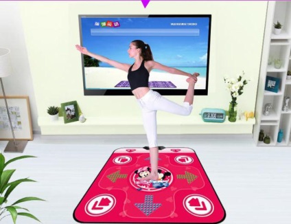 A zene és a tánc mat csatlakoztatva van a TV (mat) A zene és a tánc mat csatlakoztatva van a TV