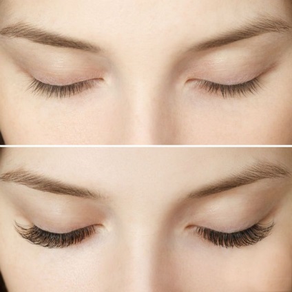 Lashes (előtt és után fotó) (fotó) Lashes (előtti és utáni képek)