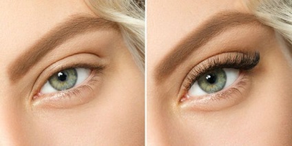 Lashes (fotók előtt és után) (Naroscheny) Lashes (előtti és utáni képek)