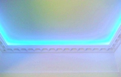 Neon mennyezeti lámpák - fénykép és videó telepítési utasításokat neoncsövek a szakaszon